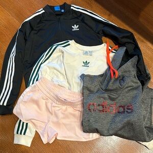 jacket. 2 sweated and shorts